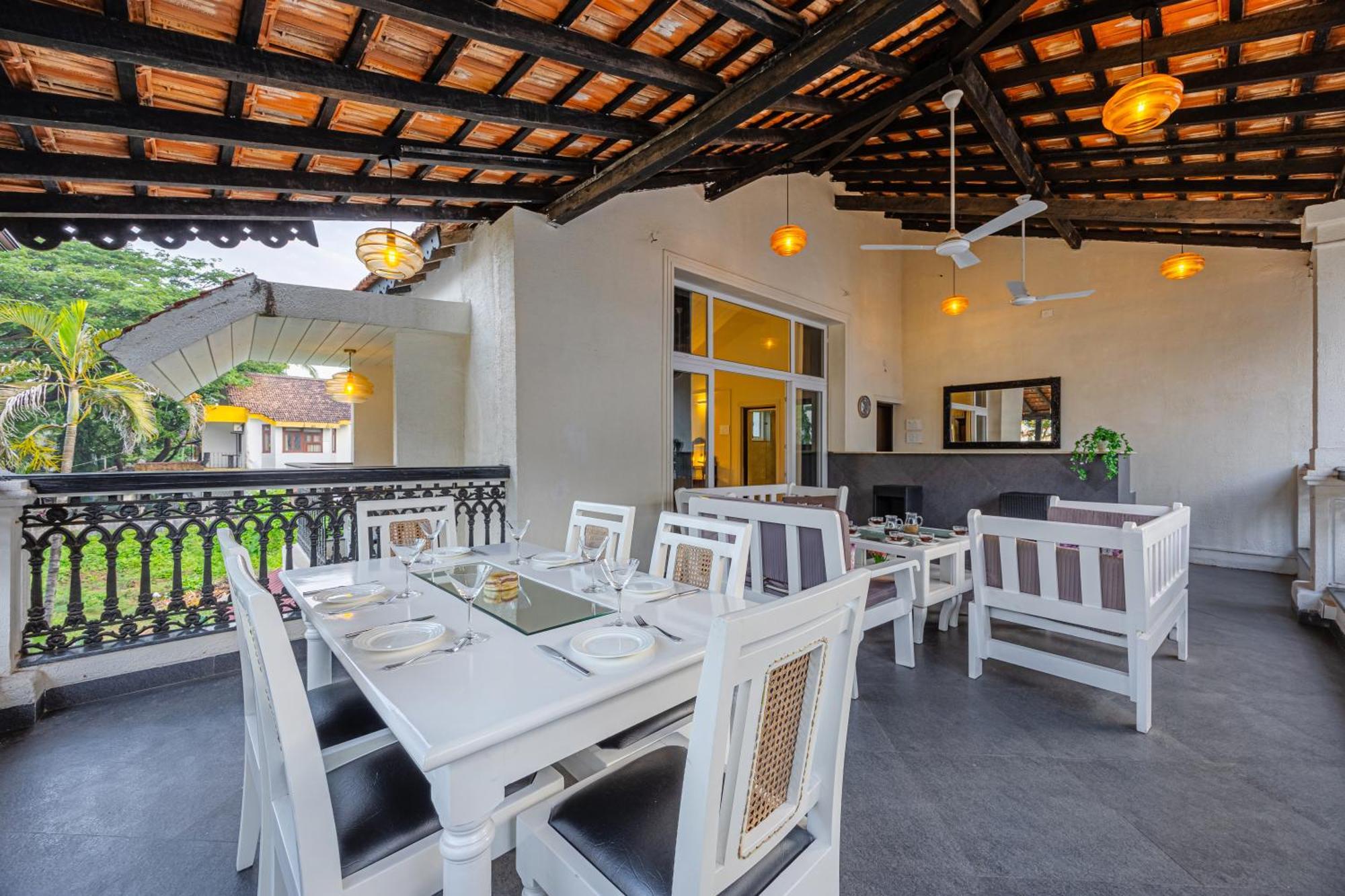 Elivaas 4 Bhk Villa Near Beach With Private Pool & Bar - Casa Boa Vida Candolim Exterior foto