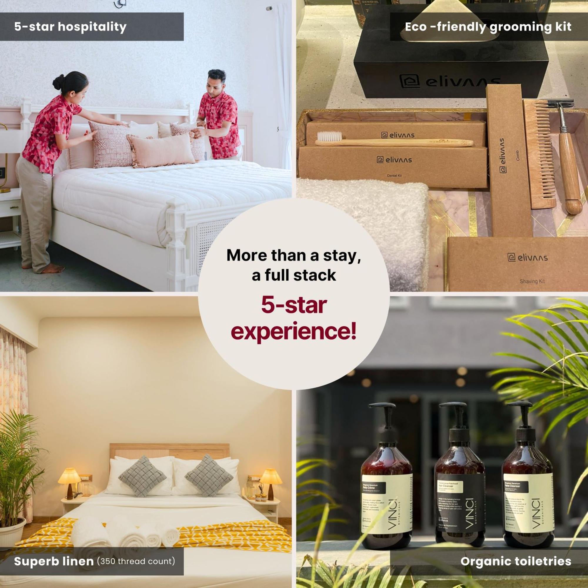 Elivaas 4 Bhk Villa Near Beach With Private Pool & Bar - Casa Boa Vida Candolim Exterior foto